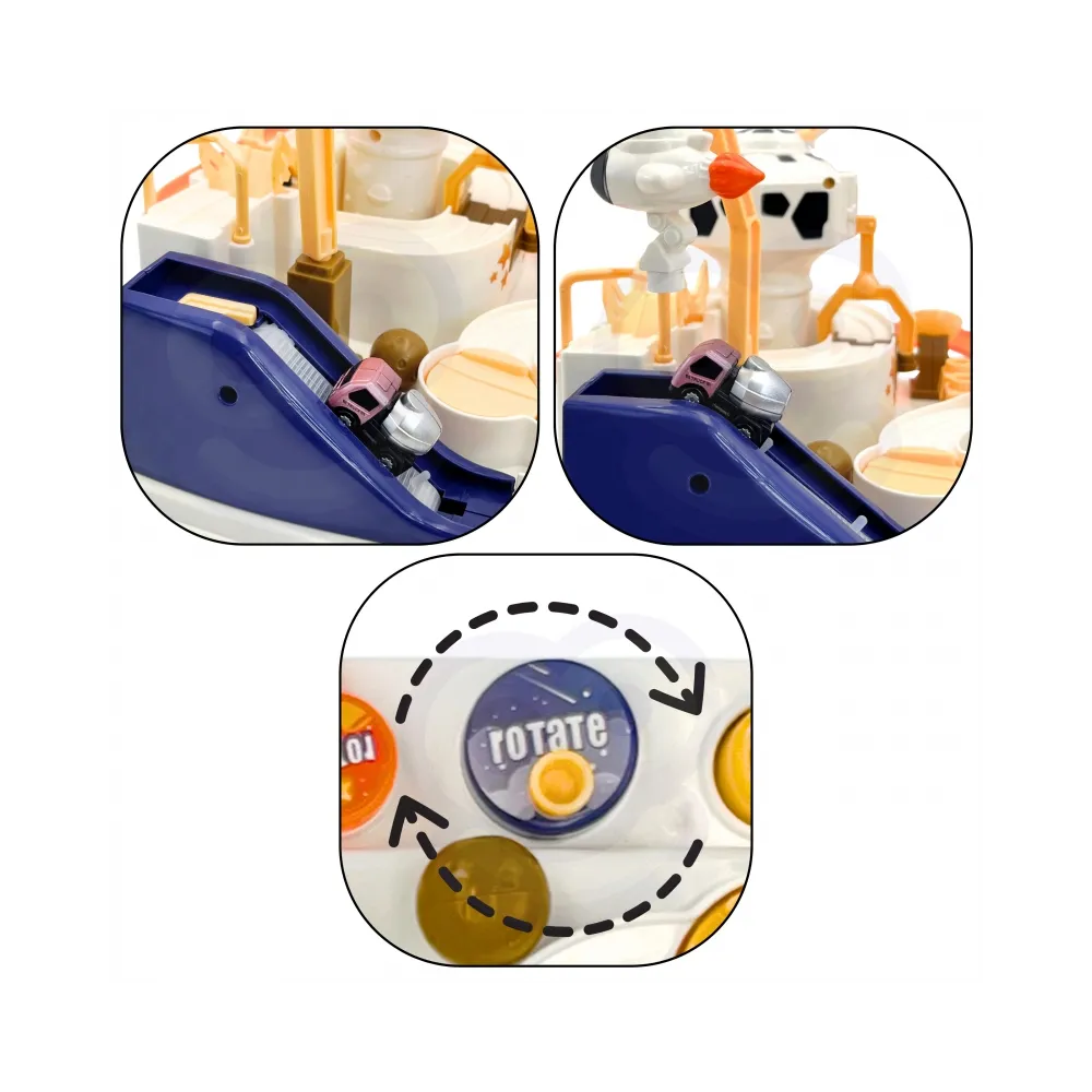 WOOPIE Interaktywny Tor Przeszkód Samochodowy " Kosmiczna Przygoda Astronauty"