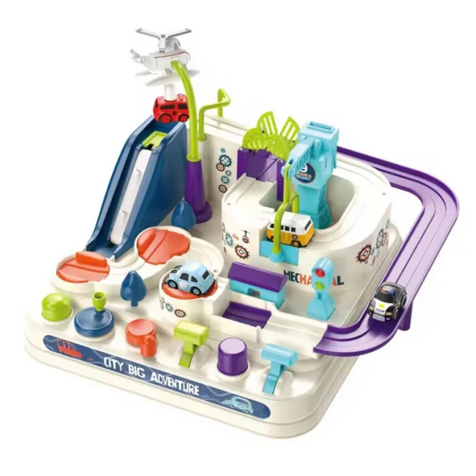 Tor przeszkód z przyciskami i gałkami