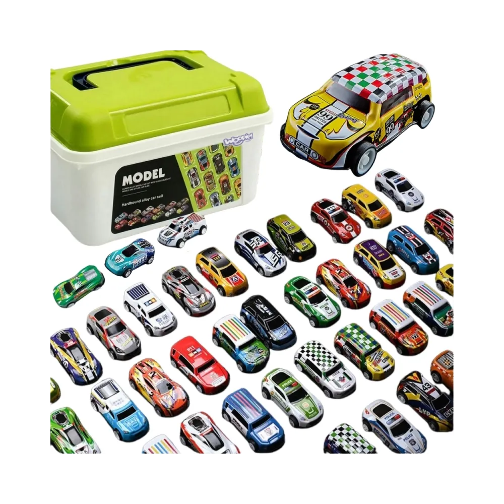 WOOPIE Zestaw Aut Wyścigowych w Pudełku 30 el.