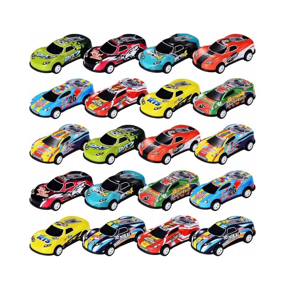 WOOPIE Zestaw Aut Wyścigowych w Pudełku 30 el.