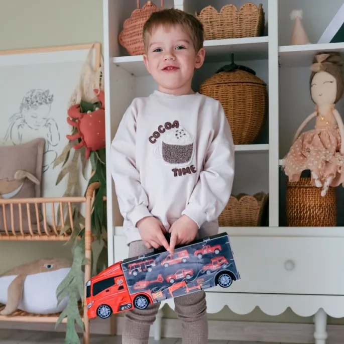 Helikopter i znaki ostrzegawcze dla dzieci