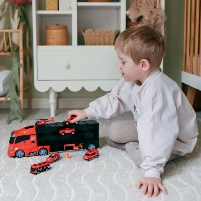 Zestaw transportowy 3w1 rozwijający wyobraźnię