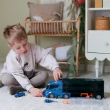 WOOPIE Zestaw Cieżarówka Transporter 3w1 Niebieski Policja