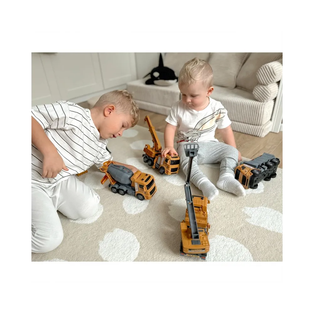 WOOPIE Wielki Zestaw Auta Budowlane 6w1