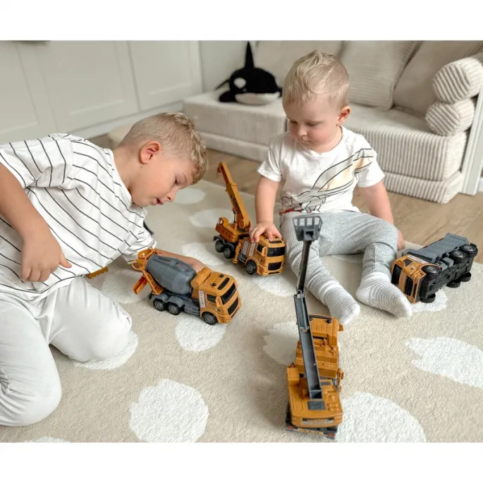 Duże pojazdy budowlane w zestawie 6w1 WOOPIE