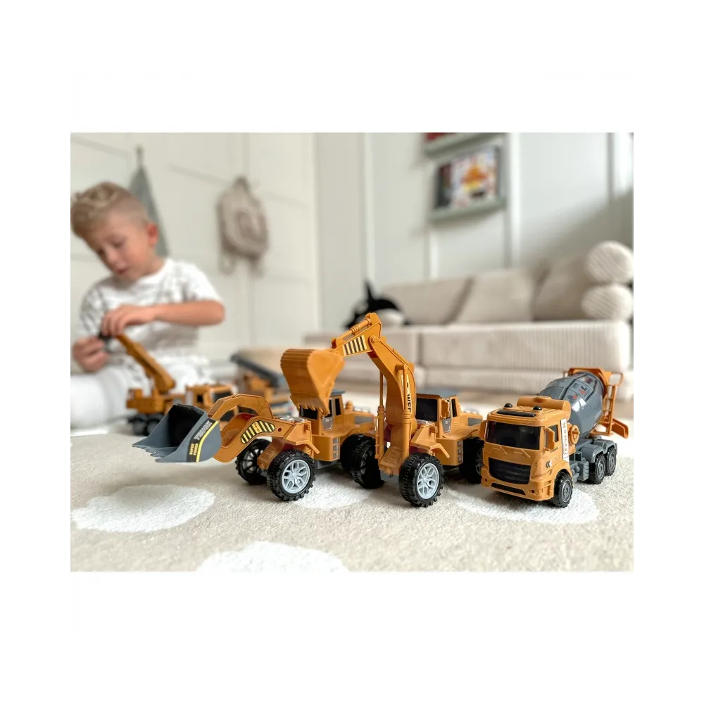 WOOPIE Wielki Zestaw Auta Budowlane 6w1