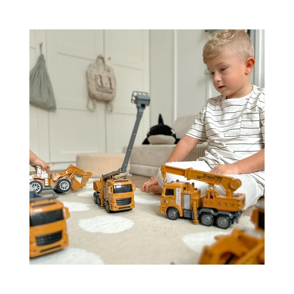 WOOPIE Wielki Zestaw Auta Budowlane 6w1