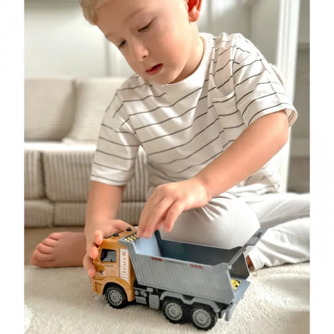 Auta budowlane z ruchomymi elementami dla dzieci