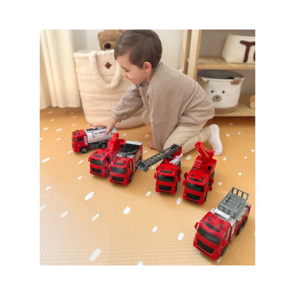 WOOPIE Zestaw Auta Straż Pożarna 6w1