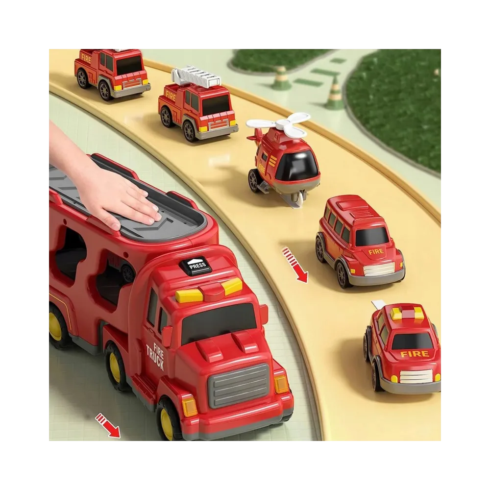 Ruchome elementy w pojazdach z zestawu WOOPIE, różne pozycje