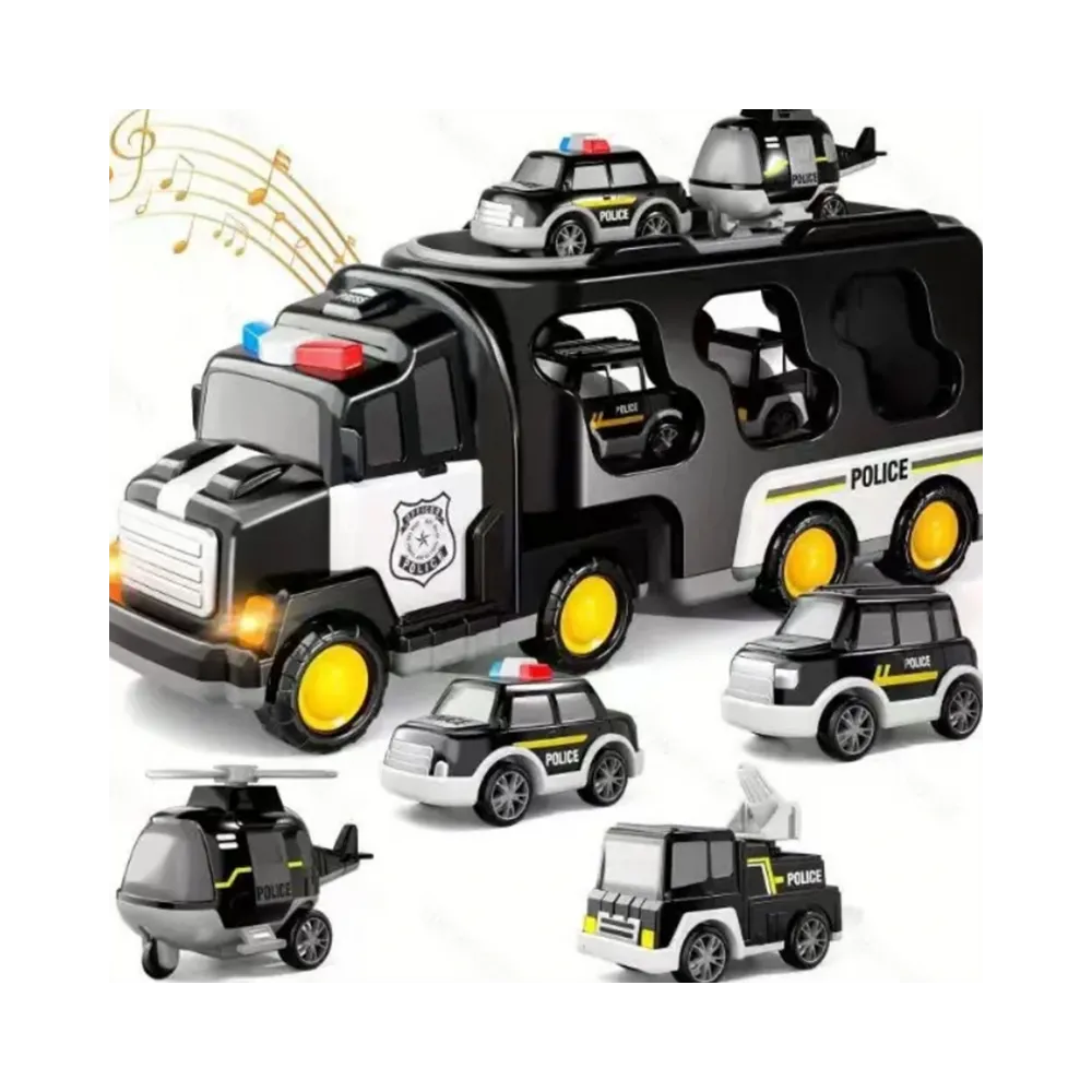 WOOPIE Laweta Drogowa Zestaw 5 Aut - Policja