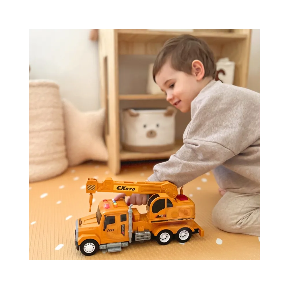 WOOPIE Interaktywny Dźwig z Ruchomym Hakiem Ciężarówka 1:14