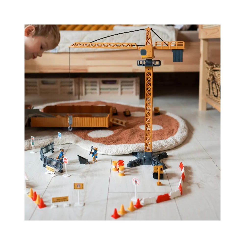 WOOPIE Samochód Ciężarowy 6w1 Zestaw Budowy Dźwig Resoraki Akcesoria