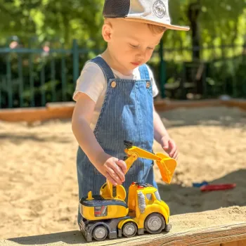 WOOPIE Koparka City Truck Efekty Dźwiękowe i Świetlne