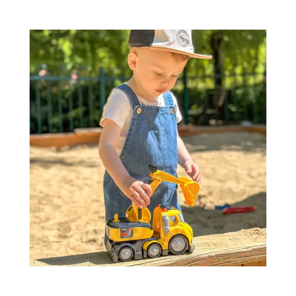 WOOPIE Koparka City Truck Efekty Dźwiękowe i Świetlne