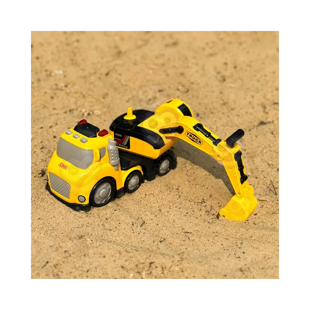 WOOPIE Koparka City Truck Efekty Dźwiękowe i Świetlne