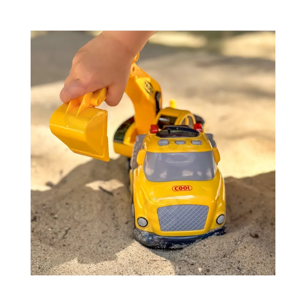 WOOPIE Koparka City Truck Efekty Dźwiękowe i Świetlne