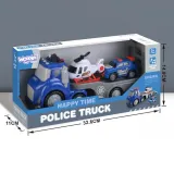 WOOPIE Niebieska Laweta Policyjna City Truck Efekty Dźwiękowe i Świetlne