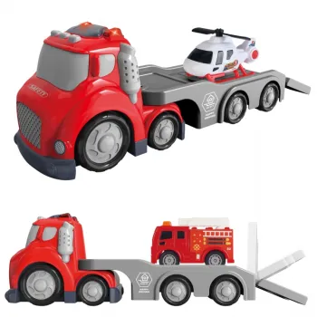 WOOPIE Czerwona Laweta Straży Pożarnej City Truck Efekty Dźwiękowe i Świetlne