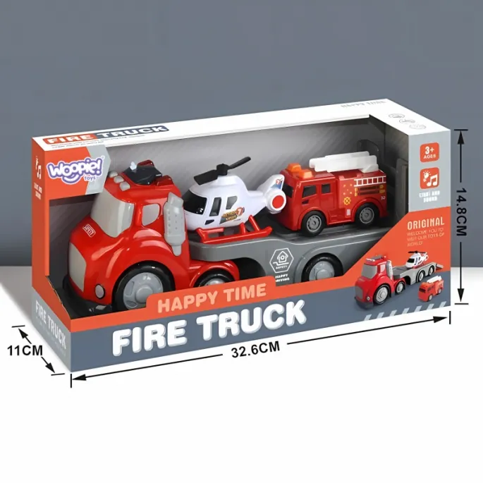 Realistyczna laweta straży pożarnej dla młodych strażaków