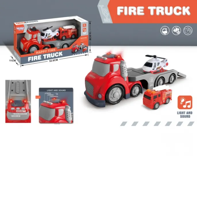 Efekty dźwiękowe w zabawce strażackiej Fire Truck