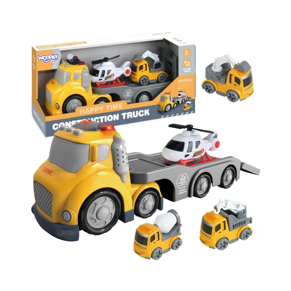 WOOPIE Żółta Laweta City Truck Efekty Dźwiękowe i Świetlne