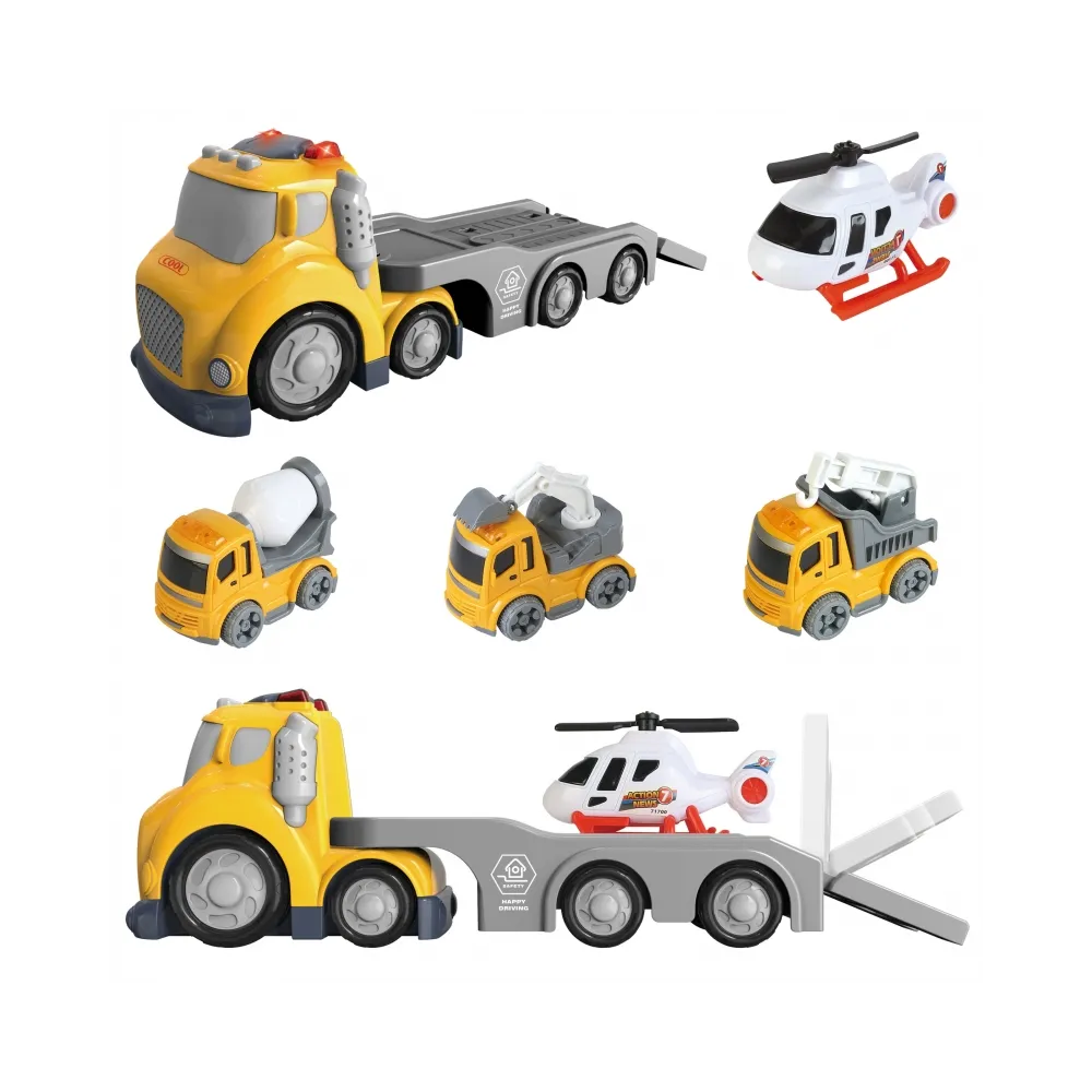 WOOPIE Żółta Laweta City Truck Efekty Dźwiękowe i Świetlne