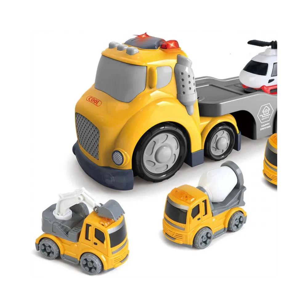 WOOPIE Żółta Laweta City Truck Efekty Dźwiękowe i Świetlne