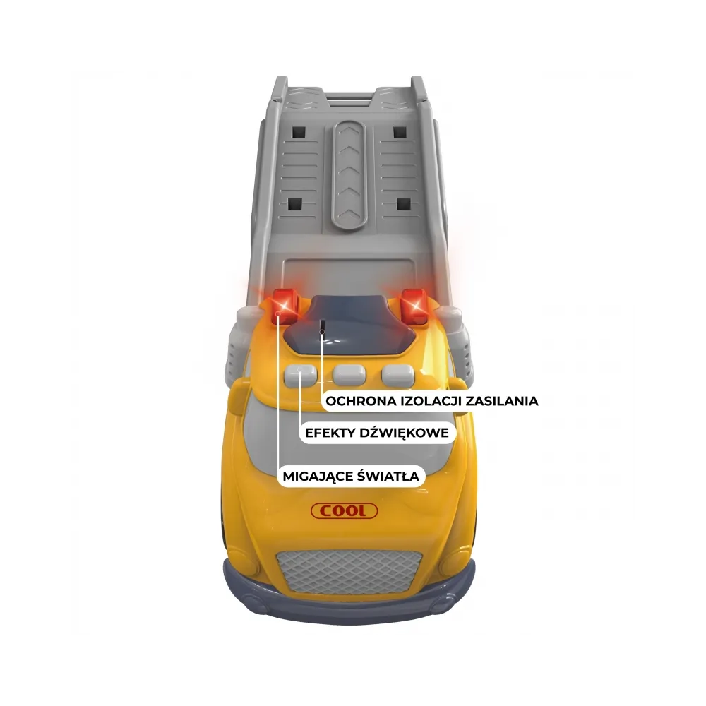 WOOPIE Żółta Laweta City Truck Efekty Dźwiękowe i Świetlne