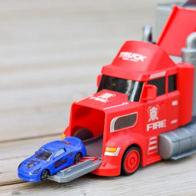 Rozkładane tory z rampą dla samochodzików