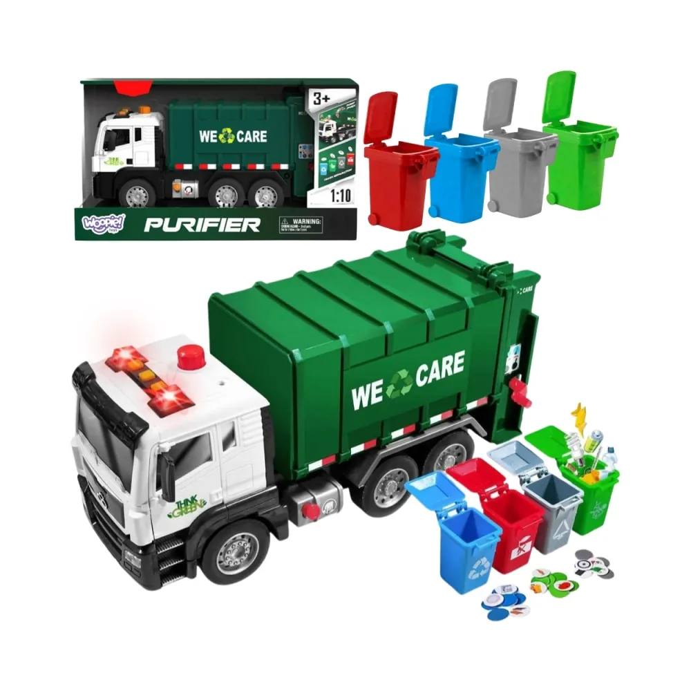 WOOPIE Śmieciarka Ciężarówka Segregacja Śmieci - skala 1:10