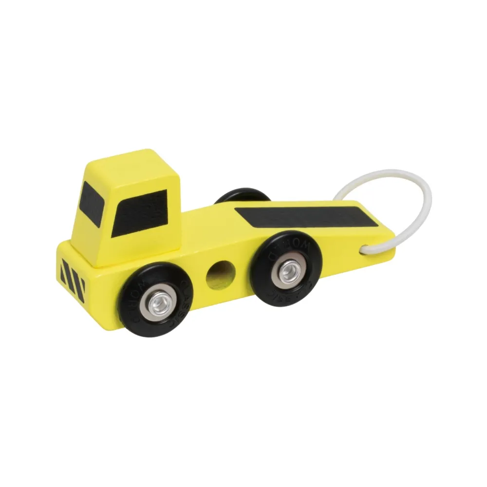 CLASSIC WORLD Drewniane Samochodziki Policja Straż Laweta Zestaw 3 szt.