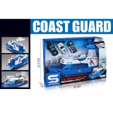 WOOPIE Łódź Policyjna Patrolowa Interaktywna - Skala 1:16 + Autka 3 szt.