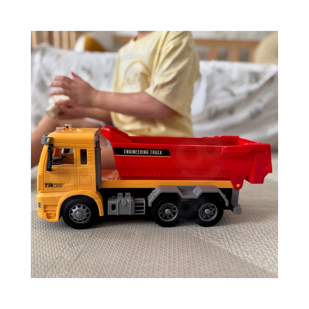 WOOPIE Wywrotka Budowlana w Skali 1:12 Efekty Świetlne Dźwiękowe