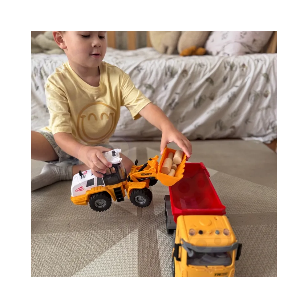 WOOPIE Wywrotka Budowlana w Skali 1:12 Efekty Świetlne Dźwiękowe