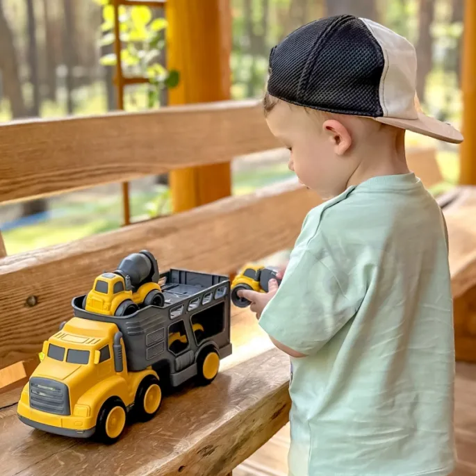 Zestaw budowlany z ruchomymi elementami