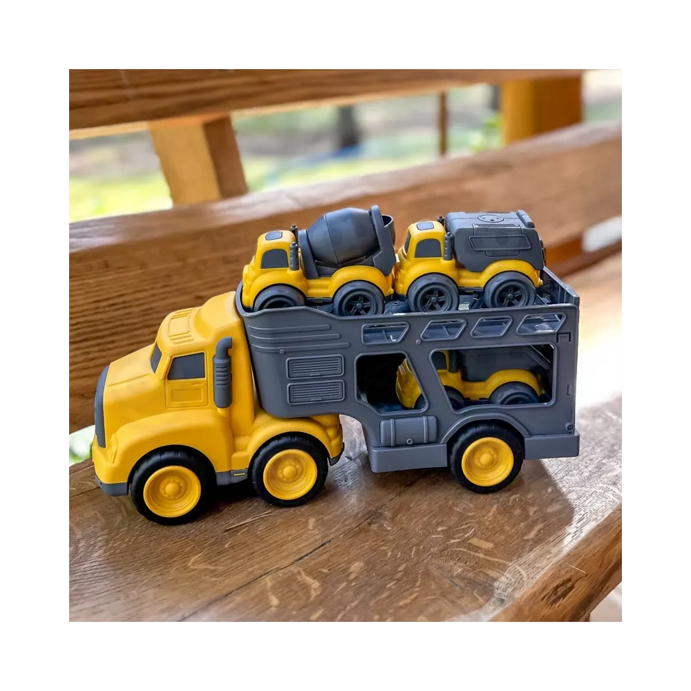 WOOPIE Laweta Zestaw 4w1 Pojazdy Budowlane