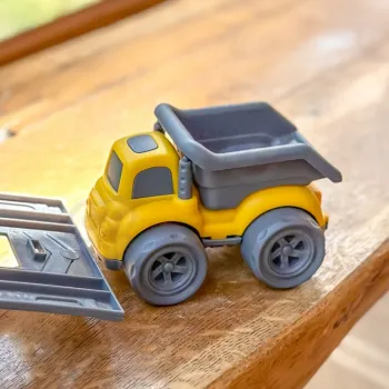 WOOPIE Zestaw 3w1 Pojazdy Budowlane Śmieciarka Betoniarka Wywrotka