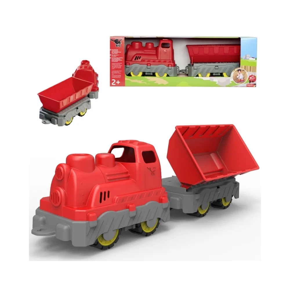 BIG Pociąg Towarowy Wagon z Wywrotką Zabawka do Pasku