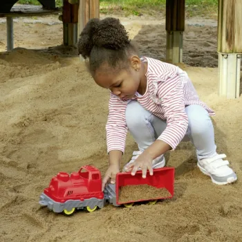 BIG Pociąg Towarowy Wagon z Wywrotką Zabawka do Pasku