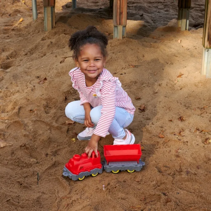 Trwały pociąg z miękkimi kółkami