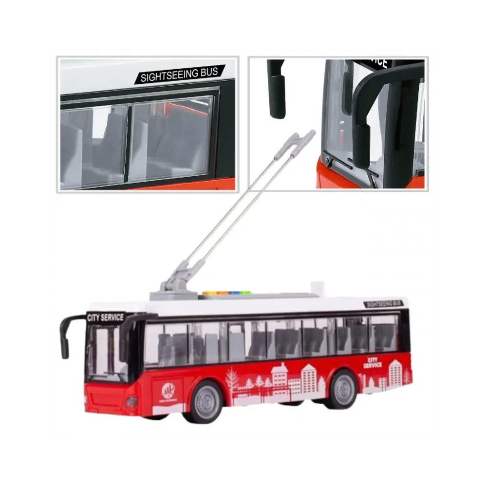 WOOPIE Autobus Trolejbus Interaktywy Elektryczny 1:16