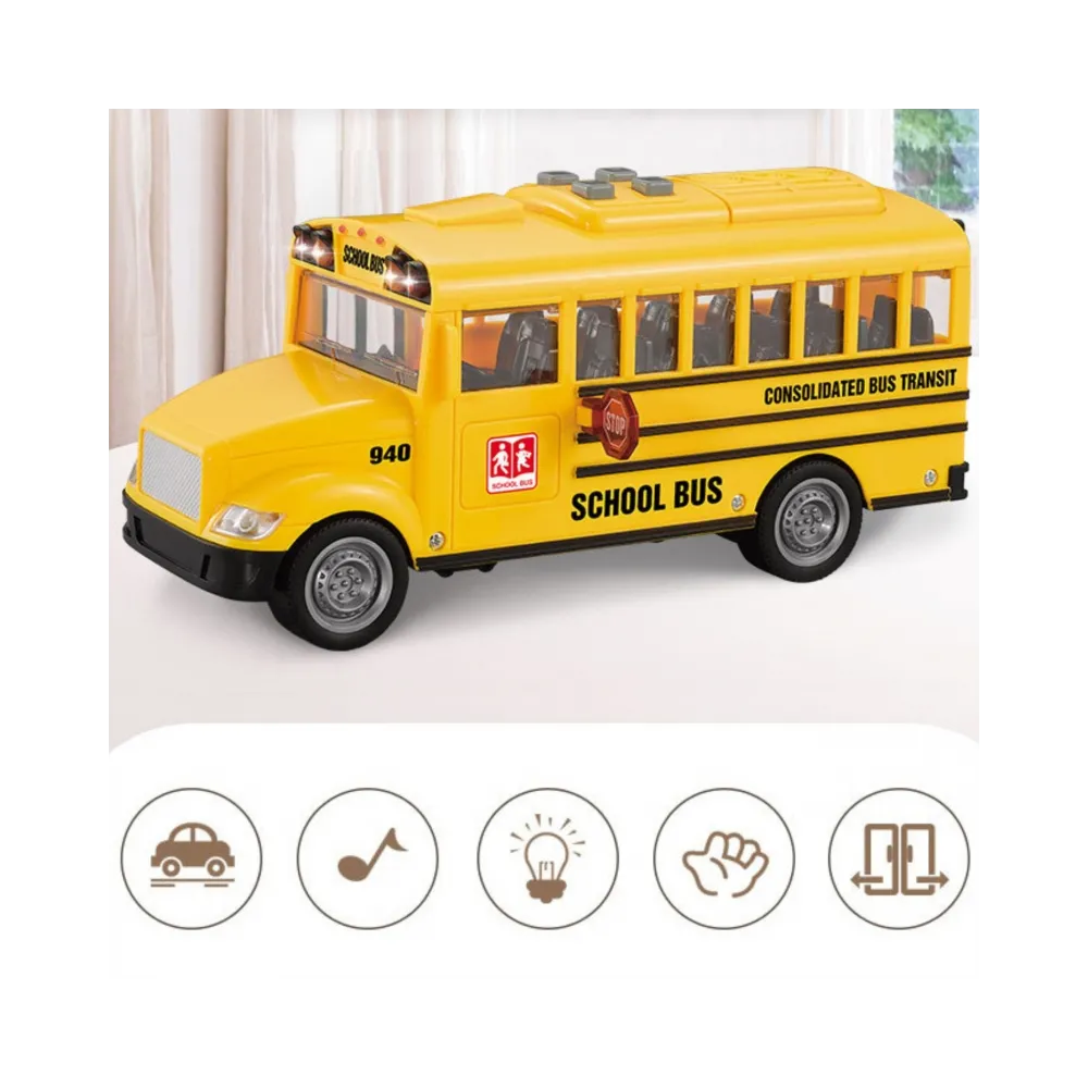 WOOPIE Autobus Szkolny Interaktywny Elektryczny 1:20