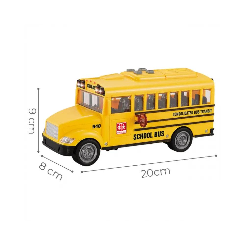 WOOPIE Autobus Szkolny Interaktywny Elektryczny 1:20