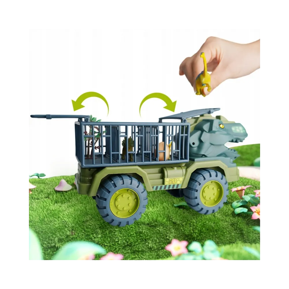 WOOPIE Ciężarówka Dinozaur Transporter Figurki