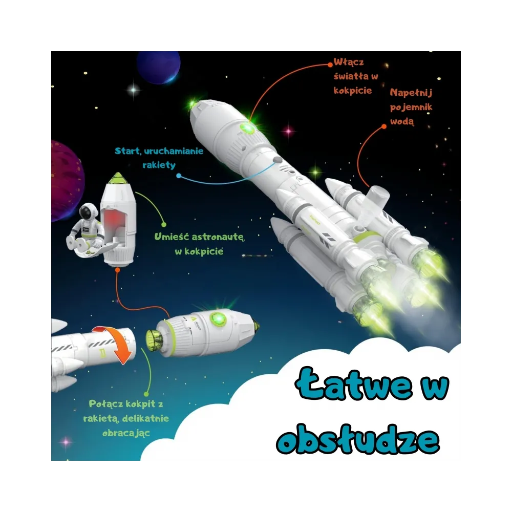 WOOPIE Interaktywna Rakieta Kosmiczna Space Set