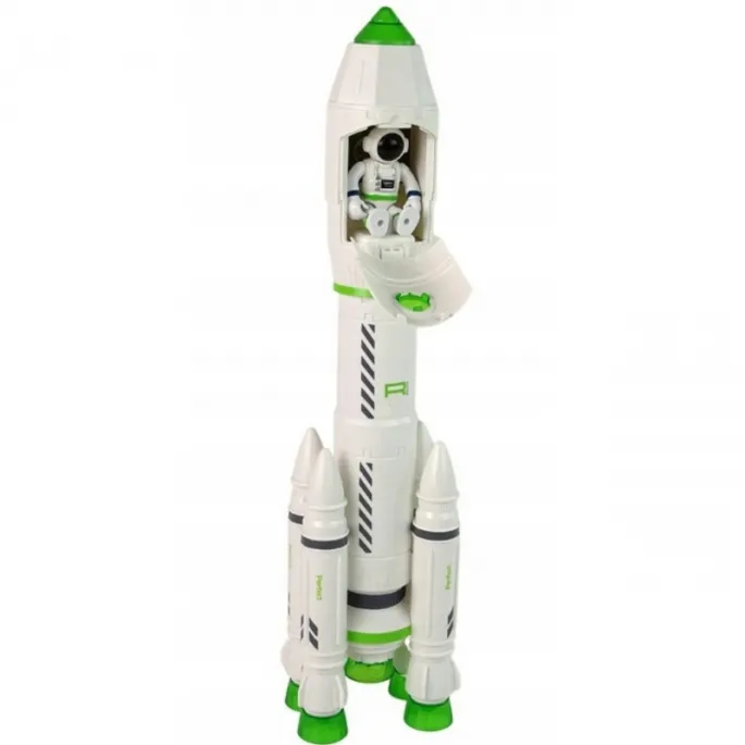 Realistyczny start rakiety z efektem dymu i świetlnym