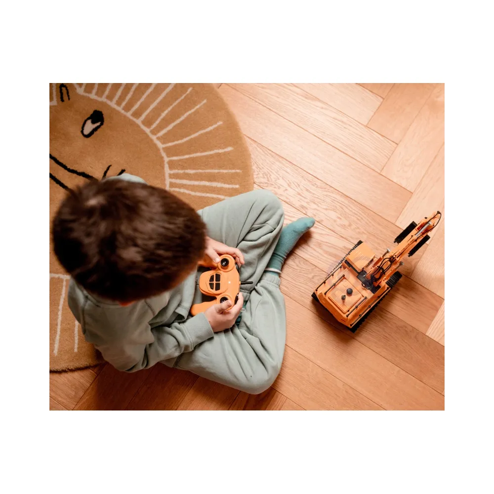 Zabawka budowlana koparka z pilotem i akcesoriami