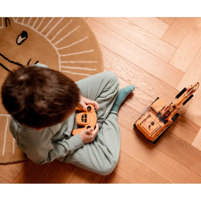 Zabawka budowlana koparka z pilotem i akcesoriami