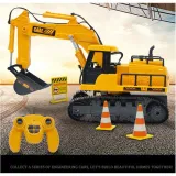 Koparka z dźwiękami i 7 różnymi funkcjami zabawy